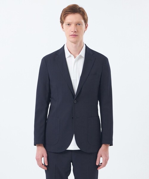 MACKINTOSH PHILOSOPHY(マッキントッシュ フィロソフィー)の「トロッター ウルトラライトジャケット ナローサッカーストライプ(テーラードジャケット・メンズ・ブラック/ベージュ系その他2/ダークネイビー・38/40)」の7枚目の写真