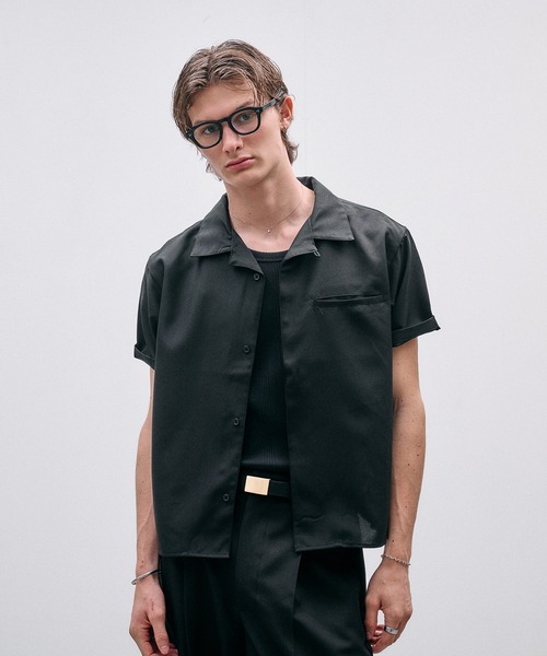 Adoon plain(アドーンプレーン)の「Function Linen Like Shirt / ファンクションリネンライクシャツ(シャツ/ブラウス・メンズ・チャコールグレー/ベージュ/ブラック・LARGE/MEDIUM)」の2枚目の写真