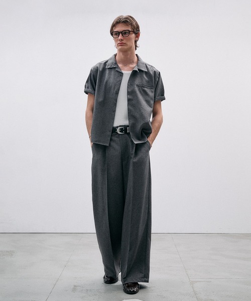 Adoon plain(アドーンプレーン)の「Function Linen Like Shirt / ファンクションリネンライクシャツ(シャツ/ブラウス・メンズ・チャコールグレー/ベージュ/ブラック・LARGE/MEDIUM)」の10枚目の写真