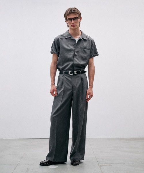 Adoon plain(アドーンプレーン)の「Function Linen Like Shirt / ファンクションリネンライクシャツ(シャツ/ブラウス・メンズ・チャコールグレー/ベージュ/ブラック・LARGE/MEDIUM)」の11枚目の写真