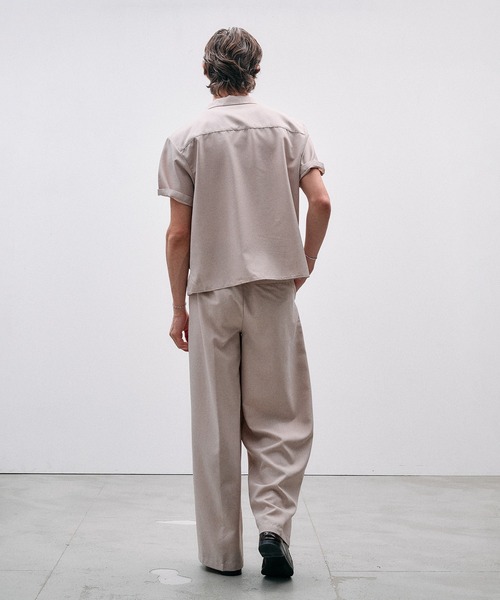 Adoon plain(アドーンプレーン)の「Function Linen Like Shirt / ファンクションリネンライクシャツ(シャツ/ブラウス・メンズ・チャコールグレー/ベージュ/ブラック・LARGE/MEDIUM)」の16枚目の写真
