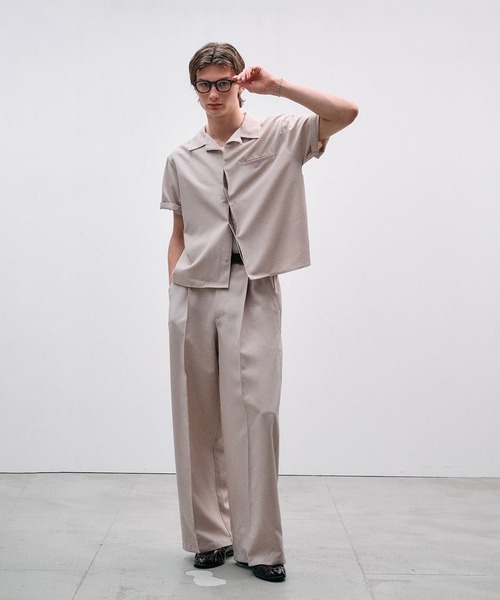 Adoon plain(アドーンプレーン)の「Function Linen Like Shirt / ファンクションリネンライクシャツ(シャツ/ブラウス・メンズ・チャコールグレー/ベージュ/ブラック・LARGE/MEDIUM)」の17枚目の写真