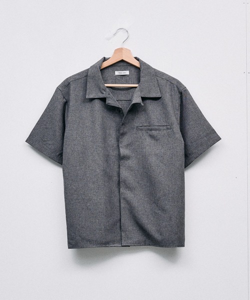 Adoon plain(アドーンプレーン)の「Function Linen Like Shirt / ファンクションリネンライクシャツ(シャツ/ブラウス・メンズ・チャコールグレー/ベージュ/ブラック・LARGE/MEDIUM)」の22枚目の写真