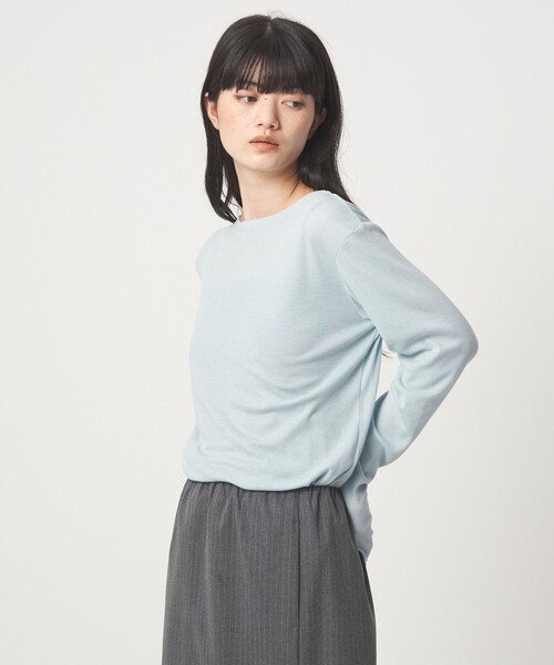 EMMEL REFINES(エメルリファインズ)の「<EMMEL REFINES>EM テレコ ボートネック プルオーバー(Tシャツ/カットソー・レディース・レッド/ライトブルー/ホワイト/その他1・FREE)」の20枚目の写真