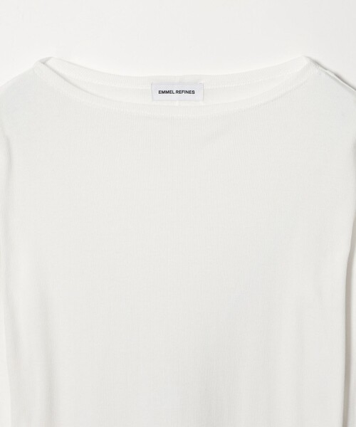 EMMEL REFINES(エメルリファインズ)の「<EMMEL REFINES>EM テレコ ボートネック プルオーバー(Tシャツ/カットソー・レディース・レッド/ライトブルー/ホワイト/その他1・FREE)」の16枚目の写真