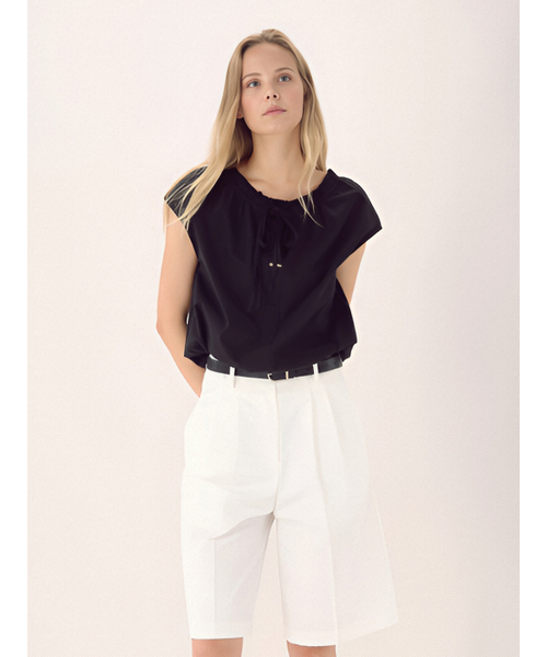 ACUD(アクド)の「Gather Ribbon Blouse _Black(シャツ/ブラウス・レディース・ブラック・FREE)」の2枚目の写真