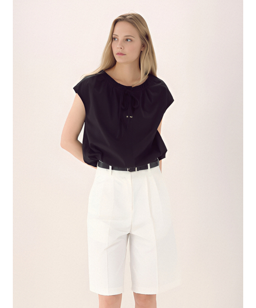ACUD(アクド)の「Gather Ribbon Blouse _Black(シャツ/ブラウス・レディース・ブラック・FREE)」の3枚目の写真