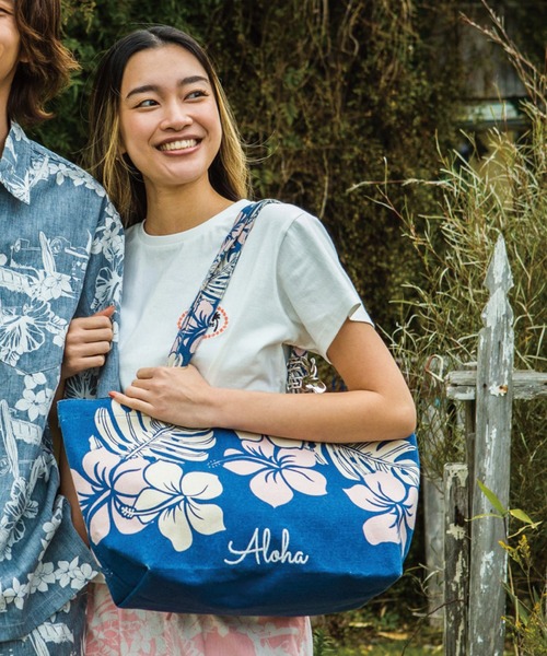 刺繍ALOHA ﾄｰﾄ（トートバッグ）｜LOCALMOTION HAWAII（ローカル