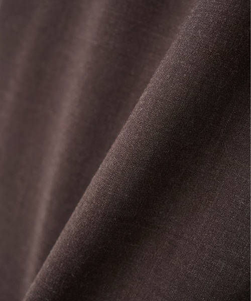 ATON(エイトン)の「【ATON/エイトン】OVERSIZE SHIRT/オーバーサイズウールシャツ(シャツ/ブラウス・レディース・ブラウン/ダークグレー・0)」の6枚目の写真