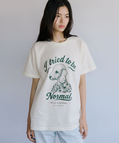 MERRYMOTIVE（メリーモチーブ）の「Bedlington terrier dog t-shirts（Tシャツ/カットソー・レディース・その他・FREE）」の2枚目の写真