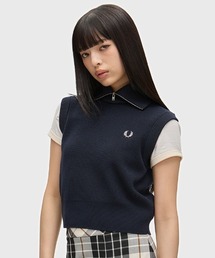 FRED PERRY | 【先行予約受付中】Zip Neck Knitted Vest/ジップネックニットベスト(ベスト)