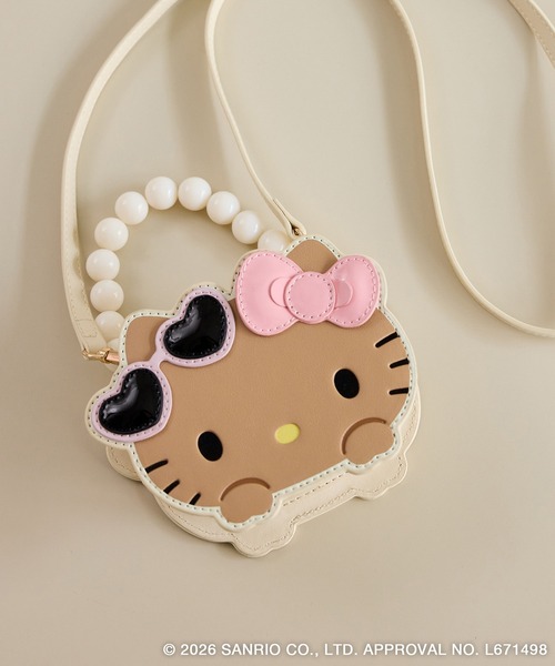 ROPE' PICNIC(ロペピクニック)の「【サンリオキャラクターズ×ROPE' PICNIC】フェイスモチーフショルダーミニバッグ(ショルダーバッグ・レディース・ホワイト系その他/ラベンダー/ピンク系その他2/ブルー系その他4/イエロー系その他・FREE)」の2枚目の写真