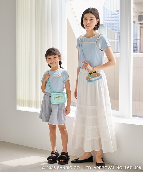 ROPE' PICNIC(ロペピクニック)の「【サンリオキャラクターズ×ROPE' PICNIC】フェイスモチーフショルダーミニバッグ(ショルダーバッグ・レディース・ホワイト系その他/ラベンダー/ピンク系その他2/ブルー系その他4/イエロー系その他・FREE)」の6枚目の写真
