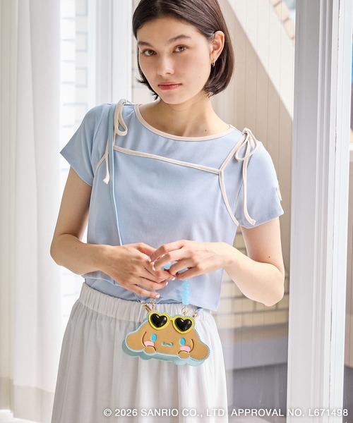 ROPE' PICNIC(ロペピクニック)の「【サンリオキャラクターズ×ROPE' PICNIC】フェイスモチーフショルダーミニバッグ(ショルダーバッグ・レディース・ホワイト系その他/ラベンダー/ピンク系その他2/ブルー系その他4/イエロー系その他・FREE)」の7枚目の写真