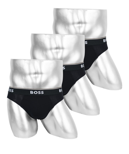 CRAZY FERRET(クレイジーフェレット)の「HUGO BOSS ヒューゴボス 【3枚セット】Brief 3P Power メンズ ブリーフ(ブリーフ・メンズ・ブラック・MEDIUM/LARGE/X-LARGE)」の1枚目の写真