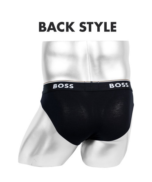 CRAZY FERRET(クレイジーフェレット)の「HUGO BOSS ヒューゴボス 【3枚セット】Brief 3P Power メンズ ブリーフ(ブリーフ・メンズ・ブラック・MEDIUM/LARGE/X-LARGE)」の2枚目の写真