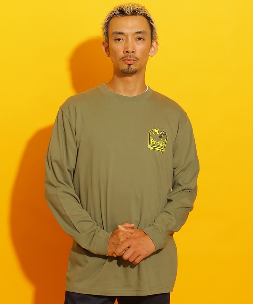 ROTAR(ローター)の「Ramp LOGO LS Tee(Tシャツ/カットソー・メンズ・ライトオリーブ/ブラック/ホワイト・LARGE/MEDIUM/SMALL/X-LARGE)」の3枚目の写真