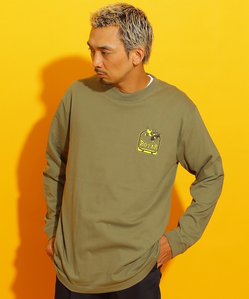 ROTAR(ローター)の「Ramp LOGO LS Tee(Tシャツ/カットソー・メンズ・ライトオリーブ/ブラック/ホワイト・LARGE/MEDIUM/SMALL/X-LARGE)」の4枚目の写真
