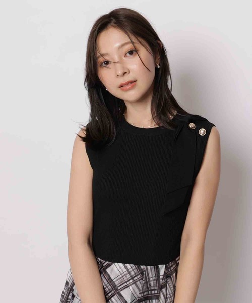 Apuweiser-riche(アプワイザーリッシェ)の「イレヘムチェックドッキングワンピース(ワンピース・レディース・ブラック/ピンクベージュ/ボルドー・2/1)」の13枚目の写真