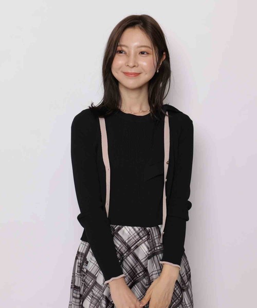 Apuweiser-riche(アプワイザーリッシェ)の「イレヘムチェックドッキングワンピース(ワンピース・レディース・ブラック/ピンクベージュ/ボルドー・2/1)」の15枚目の写真