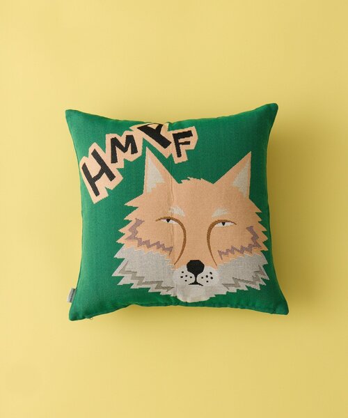 BIRTHDAY BAR(バースデイバー)の「animal Jacquard cushioncover クッションカバー(クッション/クッションカバー・レディース・グリーン/ローズ/ネイビー・0)」の2枚目の写真