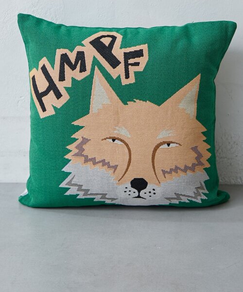 BIRTHDAY BAR(バースデイバー)の「animal Jacquard cushioncover クッションカバー(クッション/クッションカバー・レディース・グリーン/ローズ/ネイビー・0)」の5枚目の写真