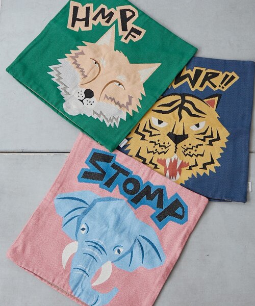 BIRTHDAY BAR(バースデイバー)の「animal Jacquard cushioncover クッションカバー(クッション/クッションカバー・レディース・グリーン/ローズ/ネイビー・0)」の14枚目の写真
