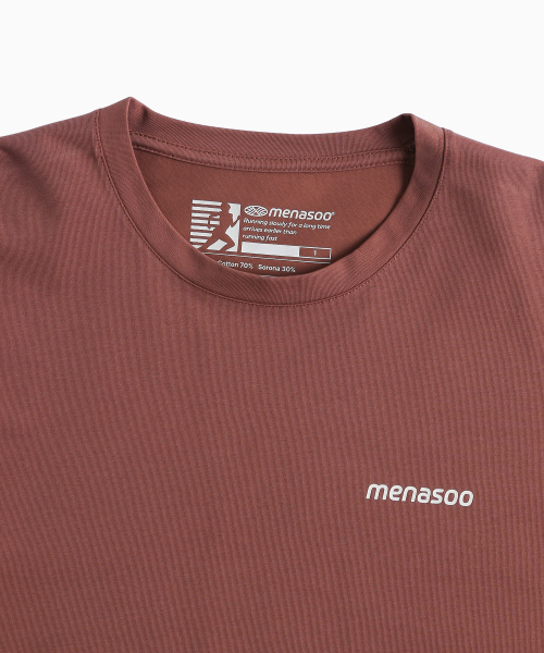 MENASOO(ミナス)の「Unisex Symbol Sorona Basic T Shirt_Brick(Tシャツ/カットソー・レディース・Brick・1/2)」の18枚目の写真