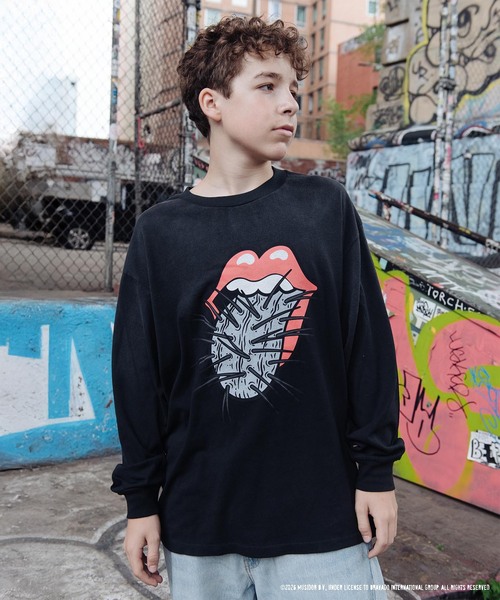 F-LAGSTUF-F(フラグスタフ)の「F-LAGSTUF-F CACTUS TONGUE L/S T-SHIRT(THE ROLLING STONES)(Tシャツ/カットソー・メンズ・ホワイト/ブラック・LARGE)」の6枚目の写真