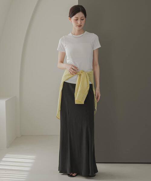 URBAN RESEARCH(アーバンリサーチ)の「THYARD コンパクトTシャツ(Tシャツ/カットソー・レディース・オフホワイト/ブラウン/ブラック・FREE)」の8枚目の写真