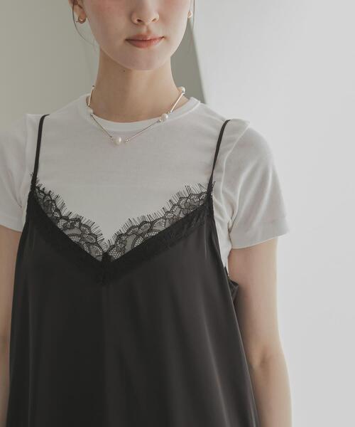 URBAN RESEARCH(アーバンリサーチ)の「THYARD コンパクトTシャツ(Tシャツ/カットソー・レディース・オフホワイト/ブラウン/ブラック・FREE)」の9枚目の写真