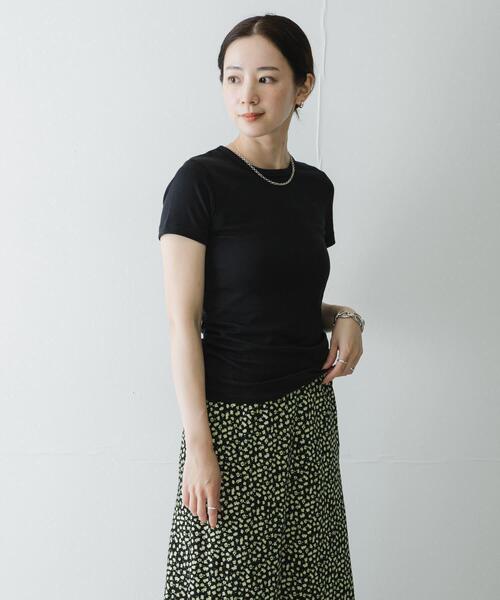 URBAN RESEARCH(アーバンリサーチ)の「THYARD コンパクトTシャツ(Tシャツ/カットソー・レディース・オフホワイト/ブラウン/ブラック・FREE)」の15枚目の写真