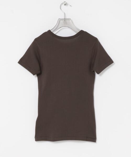 URBAN RESEARCH(アーバンリサーチ)の「THYARD コンパクトTシャツ(Tシャツ/カットソー・レディース・オフホワイト/ブラウン/ブラック・FREE)」の4枚目の写真