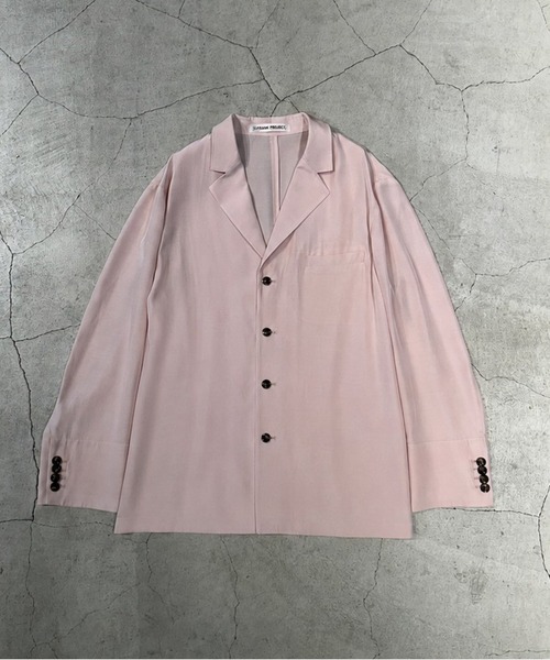 PRANK PROJECT(プランクプロジェクト)の「【2026Autumn Pre-Order】シルキーシングルシャツジャケット / Silky Single Shirt Jacket(テーラードジャケット・レディース・ピンク/マルチ/ブラック・FREE)」の2枚目の写真