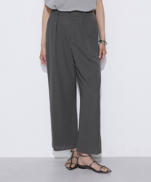 COMME CA(コムサ)の「〔 Sサイズ 〕 【セットアップ対応】シアーチェックタックパンツ(その他パンツ・レディース・グレー・5号)」の10枚目の写真