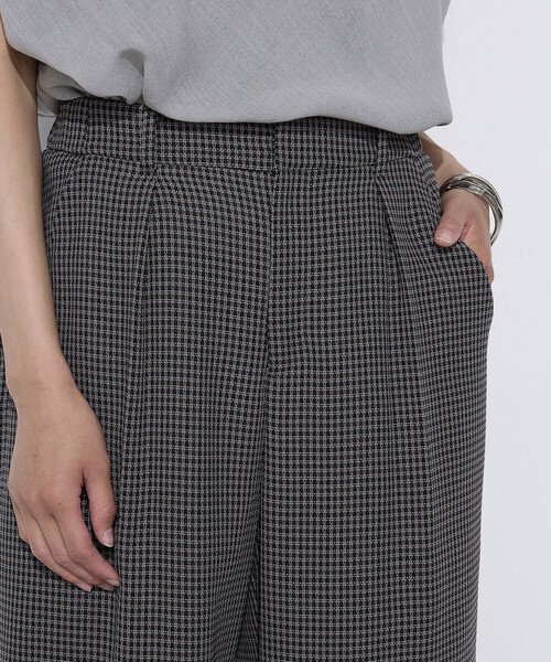 COMME CA(コムサ)の「〔 Sサイズ 〕 【セットアップ対応】シアーチェックタックパンツ(その他パンツ・レディース・グレー・5号)」の14枚目の写真