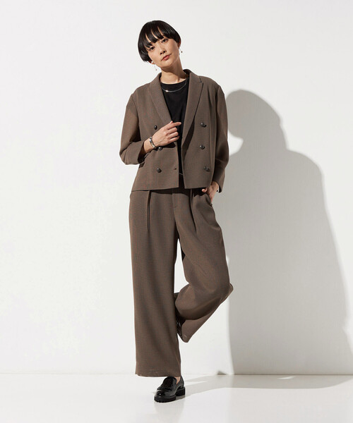 COMME CA(コムサ)の「〔 Sサイズ 〕 【セットアップ対応】シアーチェックタックパンツ(その他パンツ・レディース・グレー・5号)」の21枚目の写真