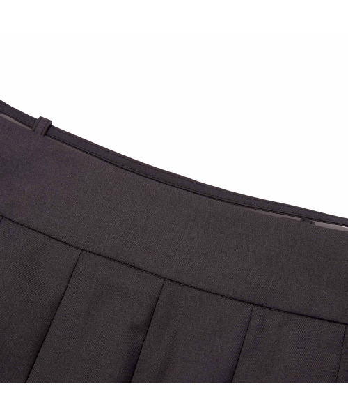 KIRSH（キルシー）の「イナーパンツディテールミニプリーツスカート[チャコール]（スカート・レディース・その他・SMALL/MEDIUM）」の6枚目の写真