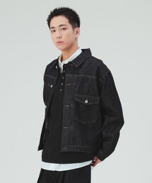 デニムライク リラックスフィット ジャケット