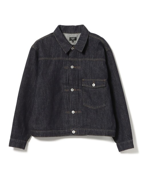 BEAMS HEART(ビームスハート)の「デニムライク リラックスフィット ジャケット(デニムジャケット・メンズ・ブラック/ネイビー・MEDIUM/LARGE/SMALL)」の21枚目の写真