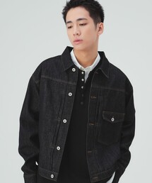 デニムライク リラックスフィット ジャケット