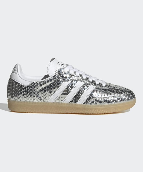 adidas(アディダス)の「サンバ / SAMBA / アディダスオリジナルス adidas Originals(スニーカー・レディース・シルバー・22.5cm/22.0cm/23.0cm/23.5cm/24.0cm/24.5cm/25.0cm/25.5cm/26.0cm/26.5cm/27.0cm/27.5cm/28.0cm/28.5cm/29.0cm/29.5cm)」の1枚目の写真