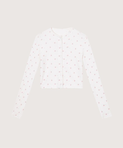LA POMME petit（ラポミ・プチ）の「Soft Ditsy Floral 3 Items Set Up/ソフト小花柄3アイテムセットアップ（セットアップ・レディース・ホワイト・LARGE/MEDIUM/SMALL）」の3枚目の写真