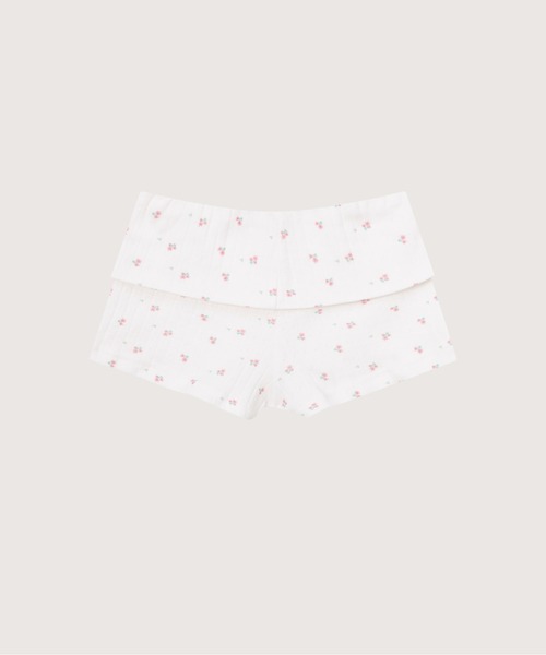 LA POMME petit（ラポミ・プチ）の「Soft Ditsy Floral 3 Items Set Up/ソフト小花柄3アイテムセットアップ（セットアップ・レディース・ホワイト・LARGE/MEDIUM/SMALL）」の8枚目の写真