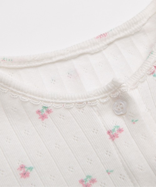 LA POMME petit（ラポミ・プチ）の「Soft Ditsy Floral 3 Items Set Up/ソフト小花柄3アイテムセットアップ（セットアップ・レディース・ホワイト・LARGE/MEDIUM/SMALL）」の9枚目の写真