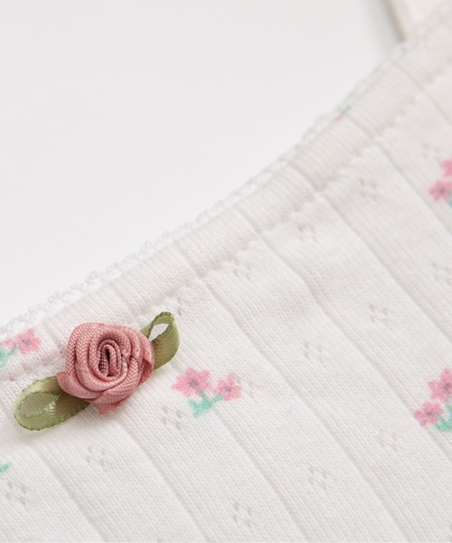LA POMME petit（ラポミ・プチ）の「Soft Ditsy Floral 3 Items Set Up/ソフト小花柄3アイテムセットアップ（セットアップ・レディース・ホワイト・LARGE/MEDIUM/SMALL）」の13枚目の写真