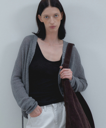 Mellow Tie Cardigan_Melange gray