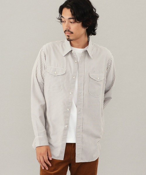 Lee WORK SHIRTS L/S — рубашка рабочая длинный рукав, мини-чек