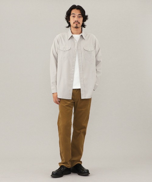 Lee(リー)の「Lee WORK SHIRTS L/S ミニチェック(シャツ/ブラウス・メンズ・ブラック/ベージュ・MEDIUM/X-LARGE/LARGE/SMALL)」の3枚目の写真