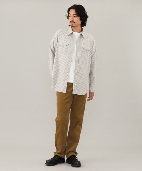 Lee(リー)の「Lee WORK SHIRTS L/S ミニチェック(シャツ/ブラウス・メンズ・ブラック/ベージュ・MEDIUM/X-LARGE/LARGE/SMALL)」の4枚目の写真